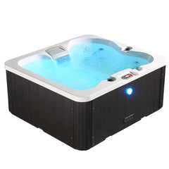 Canadian Spa Co 120 Volt 4 - Person 15 - Jet Acrylic Rectangle Plug And Play Hot Tub with Ozonator in Black (Part number: KH-10127)