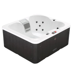 Canadian Spa Co 120 Volt 4 - Person 15 - Jet Acrylic Rectangle Plug And Play Hot Tub with Ozonator in Black (Part number: KH-10127)