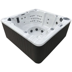 Futura Spas 220 Volt 8 - Person 88 - Jet Acrylic Square Hot Tub with Ozonator in Slate Gray (Part number: WF MP88silver/s)