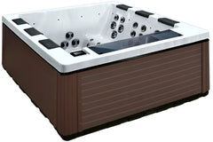 Luxuria Spas 240 Volt 6 - Person 57 - Jet Acrylic Square Hot Tub with Ozonator and Built-In Speaker
