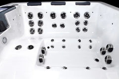 Luxuria Spas 240 Volt 6 - Person 57 - Jet Acrylic Square Hot Tub with Ozonator and Built-In Speaker